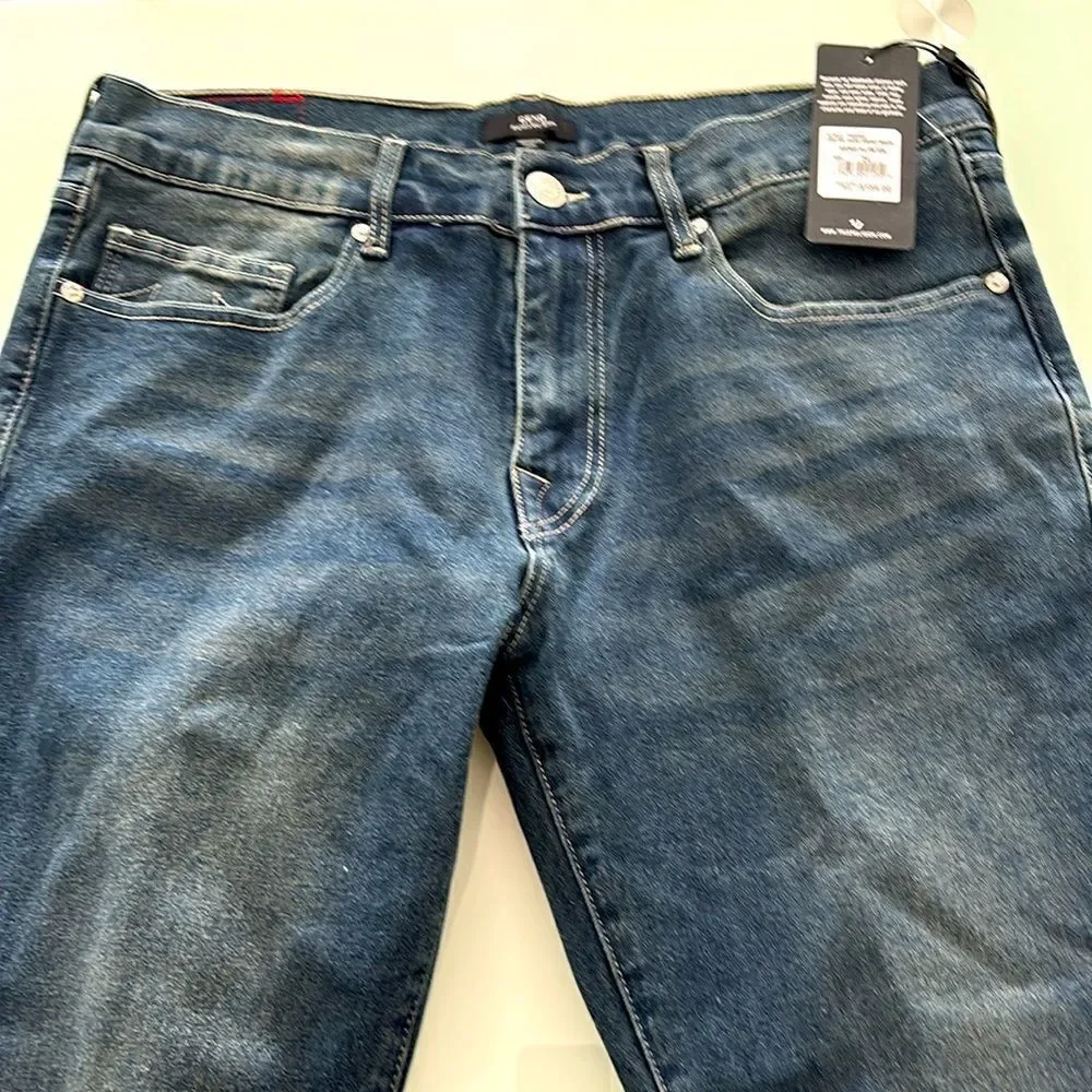 True Religion jeans NWT w34 l32 GENO relaxed slim dark smoky wash